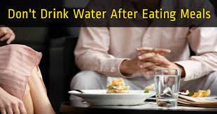 You Shouldn't Drink Water Immediately Before And After Meals. Know The Reason Here